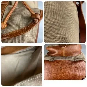 unbranded | Bags | Vintage Tan Canvas And Leather Trim Large 